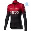 Cykeltrøje Langærmet + Bib Cykelbukser 2020 TEAM INEOS Viter Thermal Fleece N001